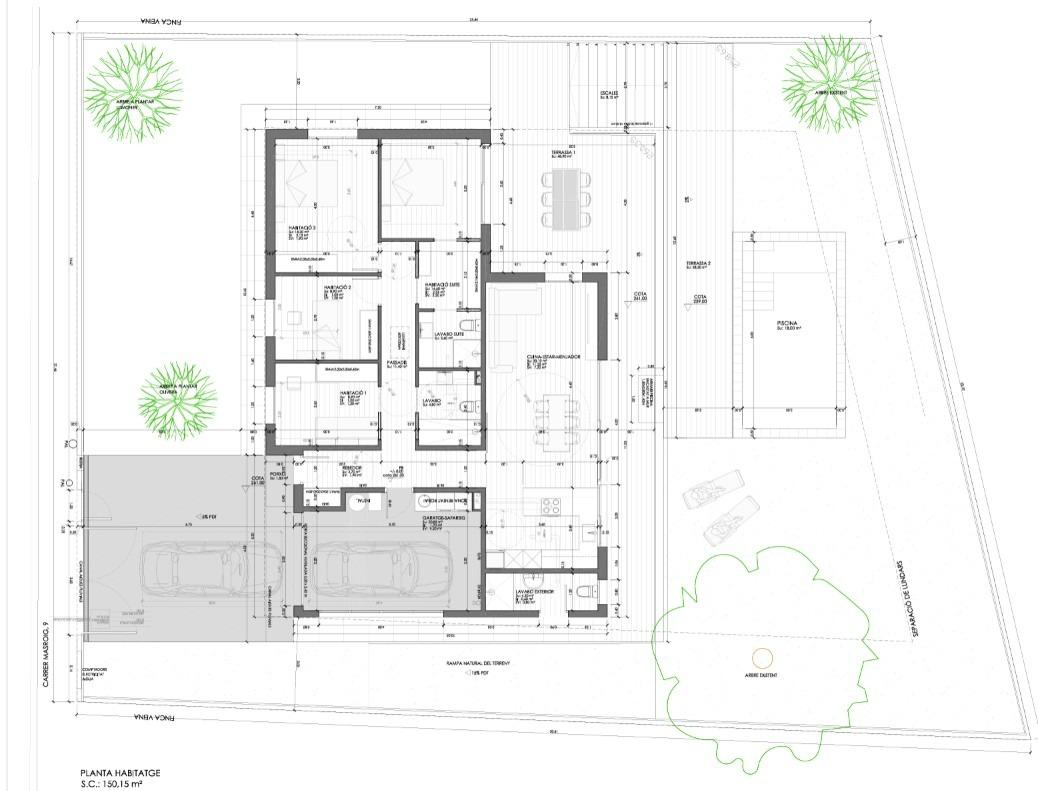 Foto 6 de Casa unifamiliar d'obra nova amb habitatge en una sola planta i piscina, lliurament a l'octubre de 2026 a Santa Eulàlia de Ronçana.